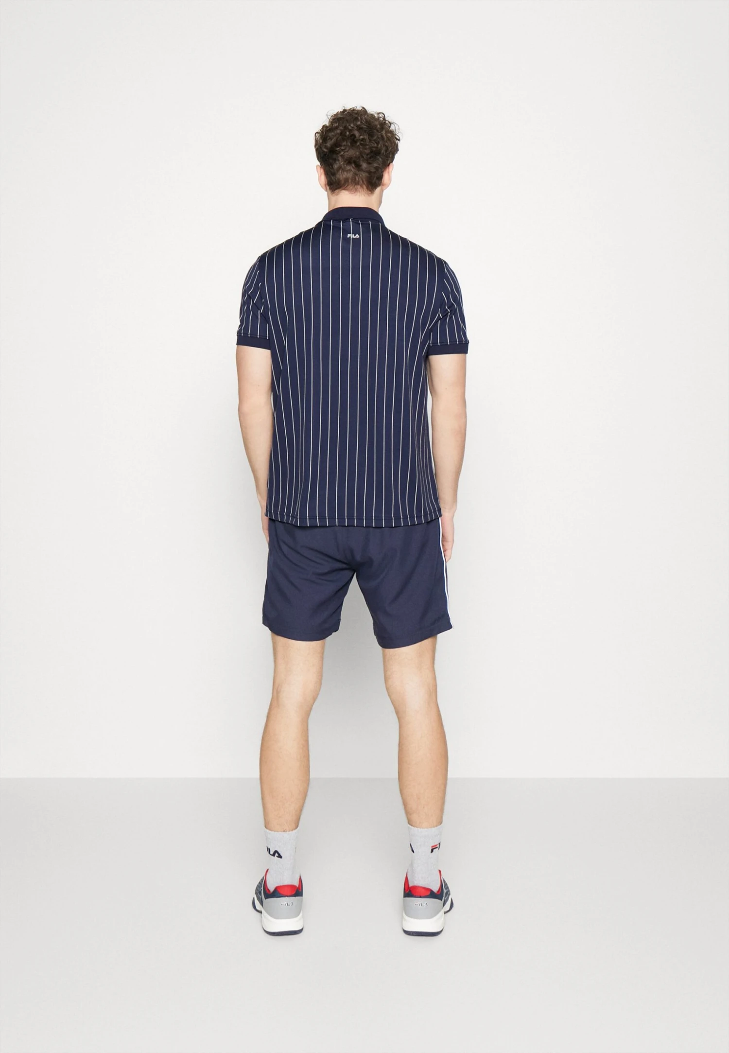 Fila Stripes - Poloshirt - Navy/White 3 Fila Stripes - Poloshirt - Navy/White - Afbeelding 3