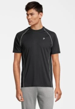 Fila Apparel Lexow Raglan - T-Shirt Basic - Black