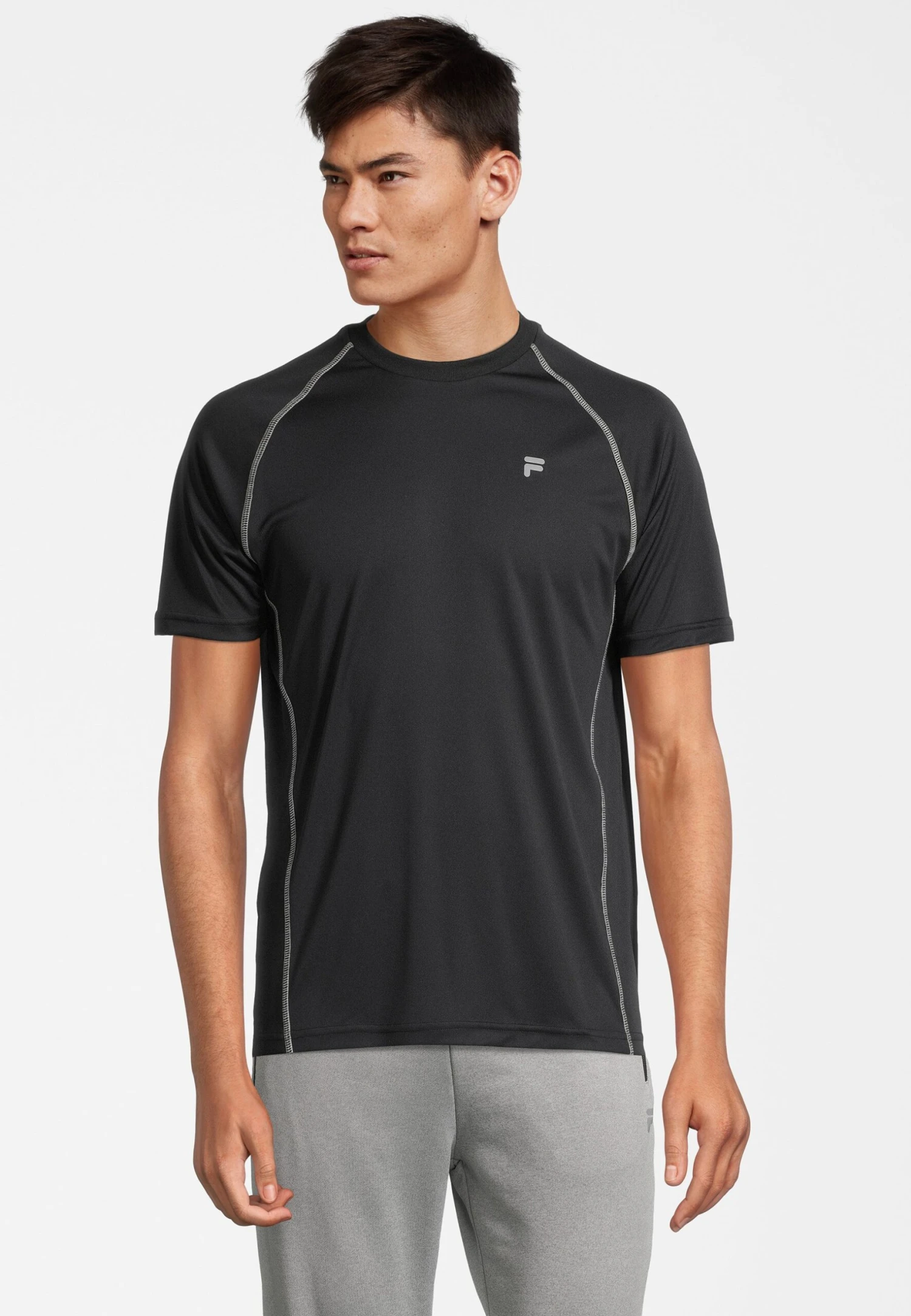 Fila Apparel Lexow Raglan - T-Shirt Basic - Black 1 Fila Apparel Lexow Raglan - T-Shirt Basic - Black