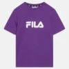 Fila Classic Logo Tee Unisex - T-Shirt Print - Royal Purple