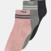 Fila Junior Boy Normal Plain Warm 3 Pack - Sokken - Grey Pink Navy