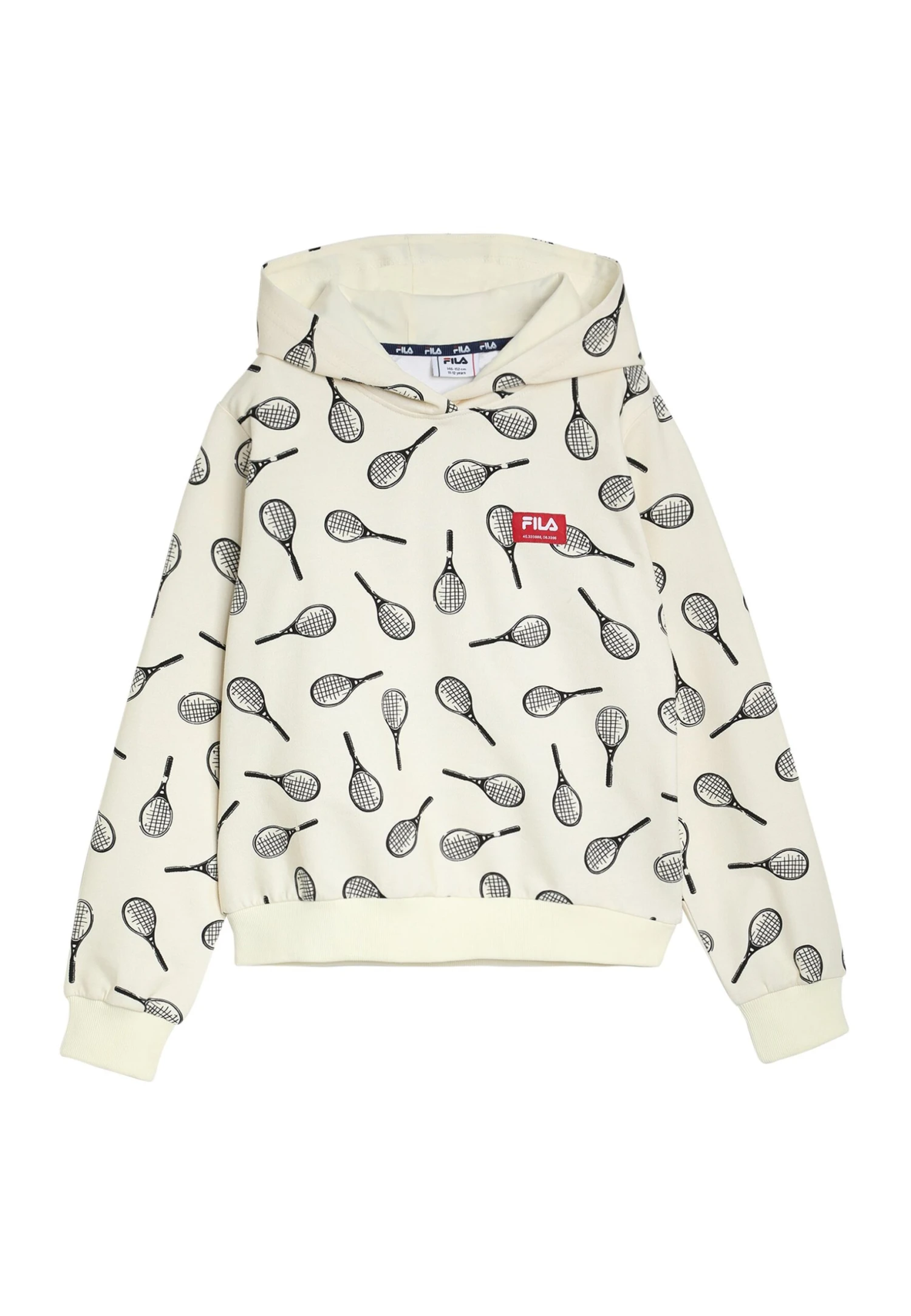 Fila Turin Aop- Hoodie - Sweet Corn Tennis Aop 1 Fila Turin Aop- Hoodie - Sweet Corn Tennis Aop