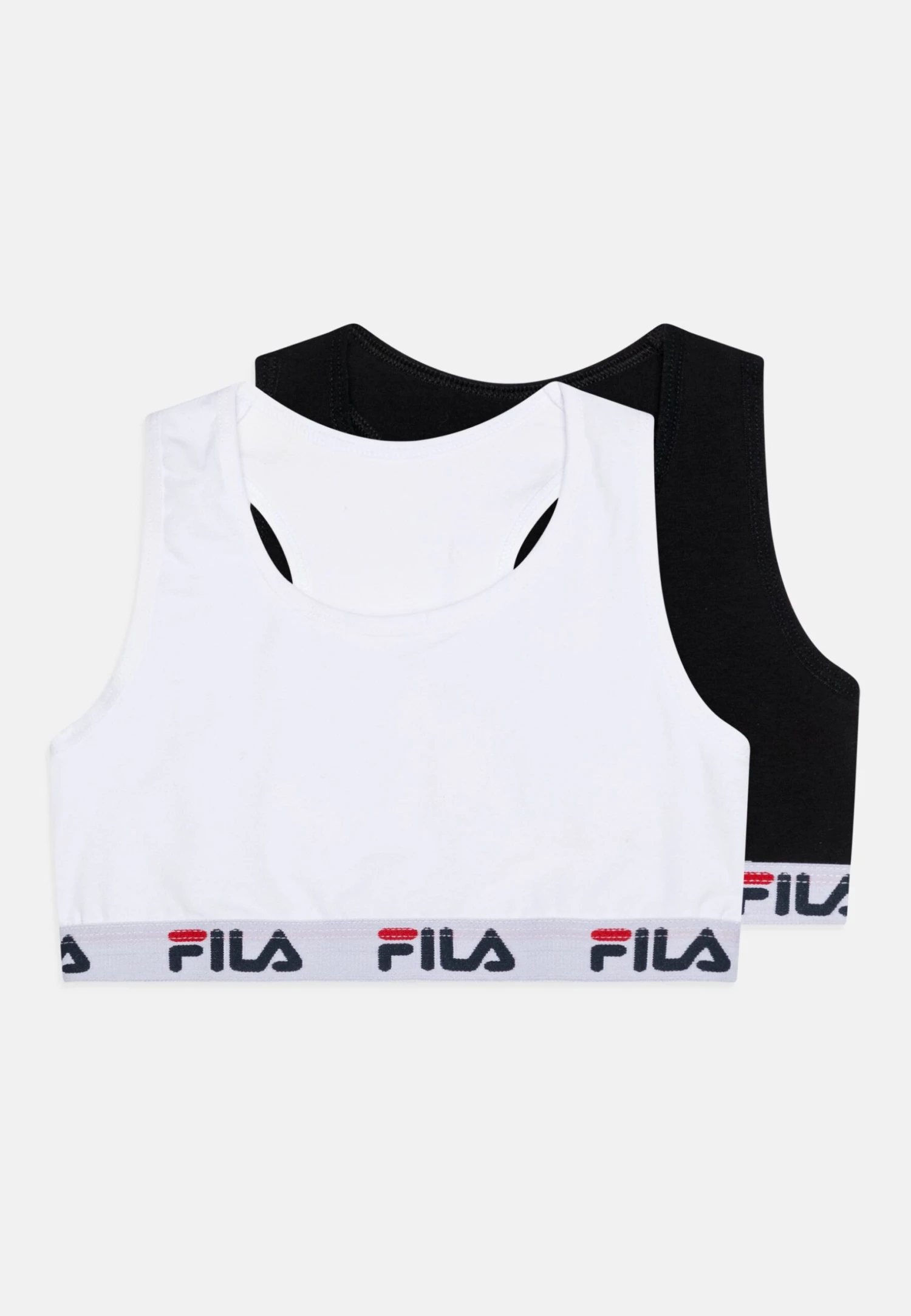 Fila Junior Girls Bra 2 Pack - Bustier - Black/White 1 Fila Junior Girls Bra 2 Pack - Bustier - Black/White