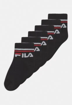 Fila Junior Quarter Unisex 6 Pack - Sokken - Black