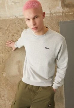 Fila Brustem Crew - Sweater - Light Grey Melange