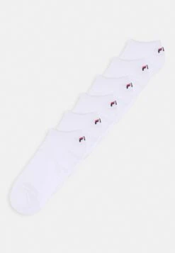Fila Invisible Plain Socks Unisex 6 Pack - Sokken - White