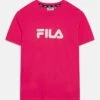 Fila Solberg Logo Tee Unisex - T-Shirt Print - Fuchsia Purple