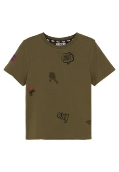 Fila Bamberg Tee - T-Shirt Print - Burnt Olive
