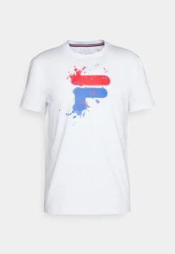 Fila Nevio - T-Shirt Print - White/Red -Fila Verkoopwinkel 3b359378b03a436bb429e772764b15ce