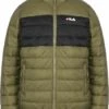 Fila Berglern Thin Puffer Jacket - Jas - Burnt Olive Moonless Night
