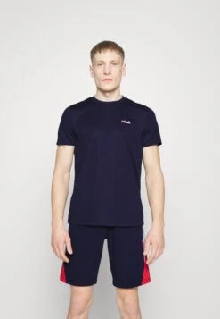 Fila Logo Small - Sport T-Shirt - Navy