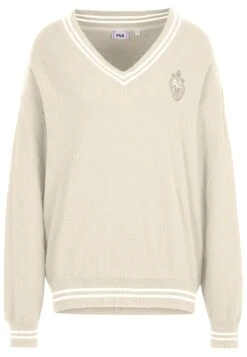 Fila Telling V Neck - Trui - Antique White -Fila Verkoopwinkel 565b8513675b43c7a19fd500bf680029