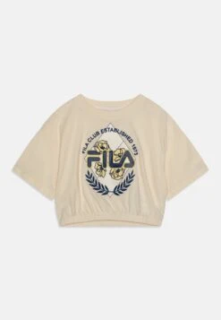 Fila Tamm Cropped Tee - T-Shirt Print - Antique White