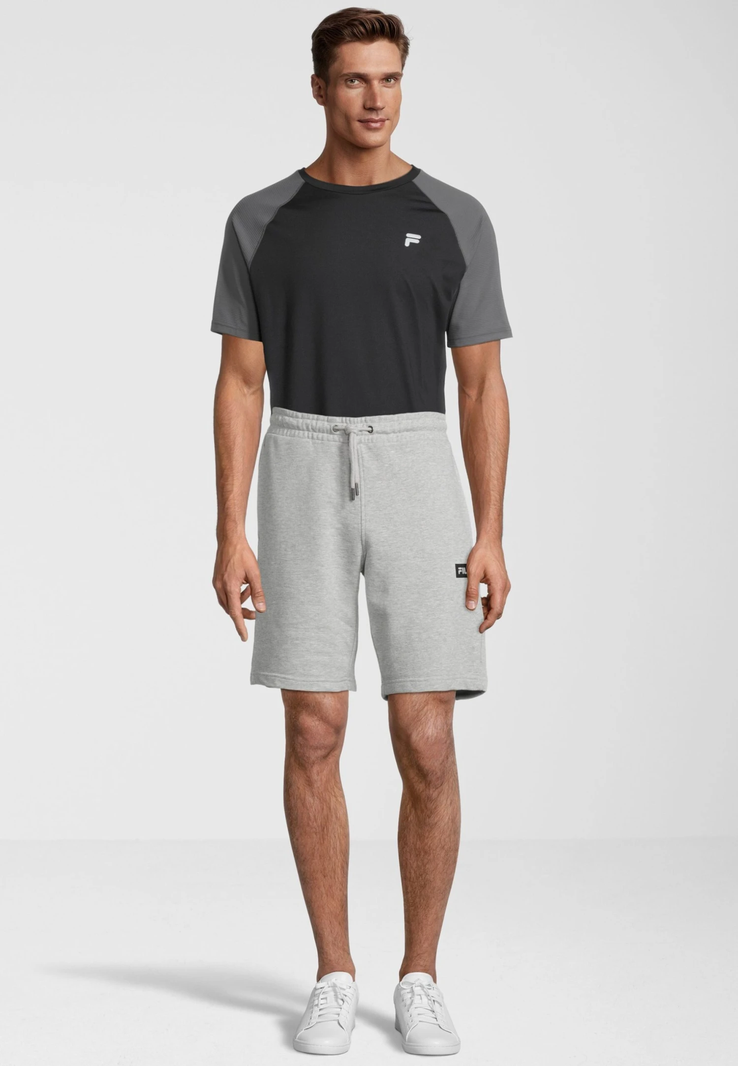 Fila Bültow - Shorts - Light Grey Melange 2 Fila Bültow - Shorts - Light Grey Melange - Afbeelding 2