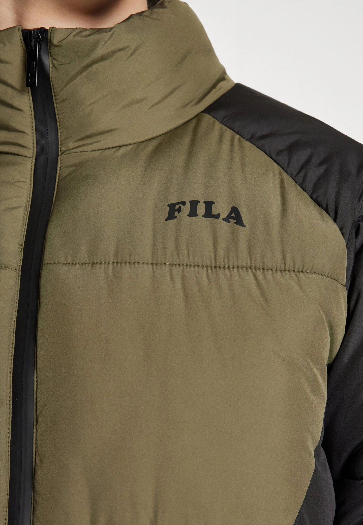 Fila Tarsus - Winterjas - Black/Olive Night 8 Fila Tarsus - Winterjas - Black/Olive Night - Afbeelding 8