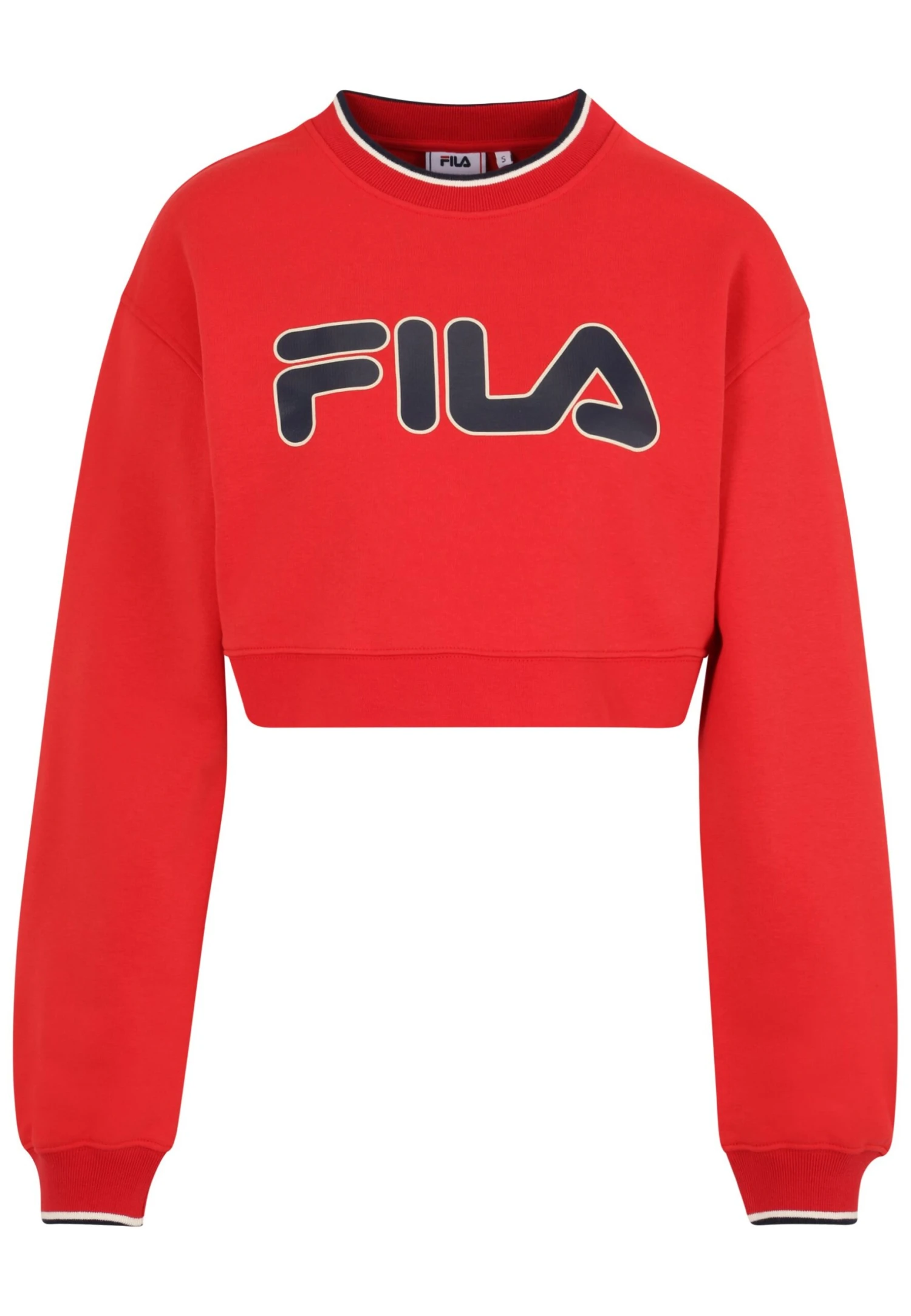 Fila Haby Cropped Crew - Sweater - True Red 1 Fila Haby Cropped Crew - Sweater - True Red