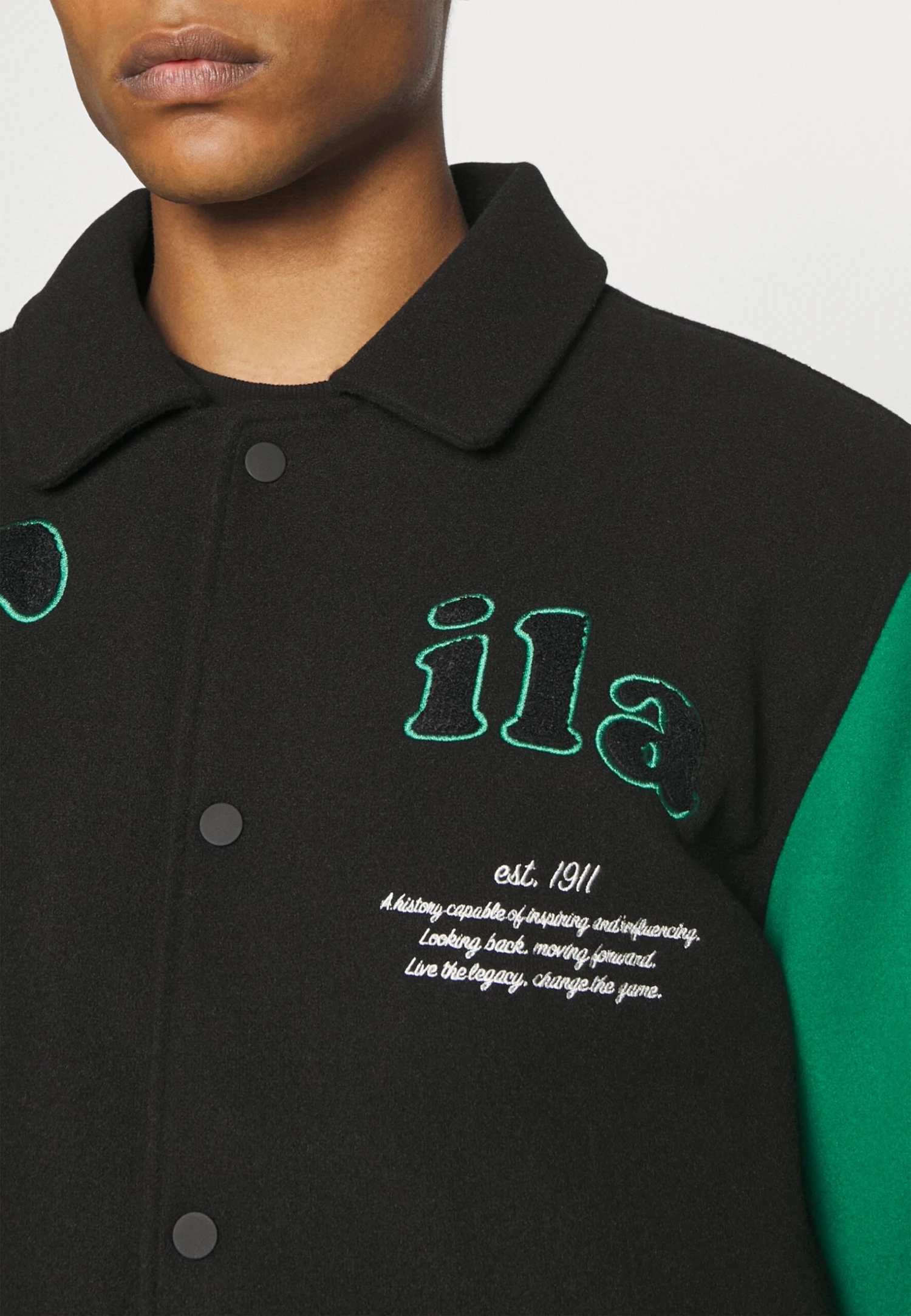 Fila Tehran College Jacket Unisex - Bomberjacks - Black 5 Fila Tehran College Jacket Unisex - Bomberjacks - Black - Afbeelding 5