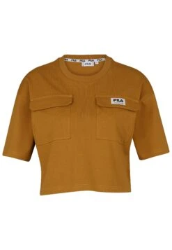 Fila Apparel Cropped- T-Shirt Print - Cumin