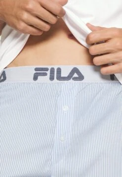 Fila Man Stretch Pant - Pyjama - White/Blue -Fila Verkoopwinkel 6986cffecd65466eb21c668c429b7971