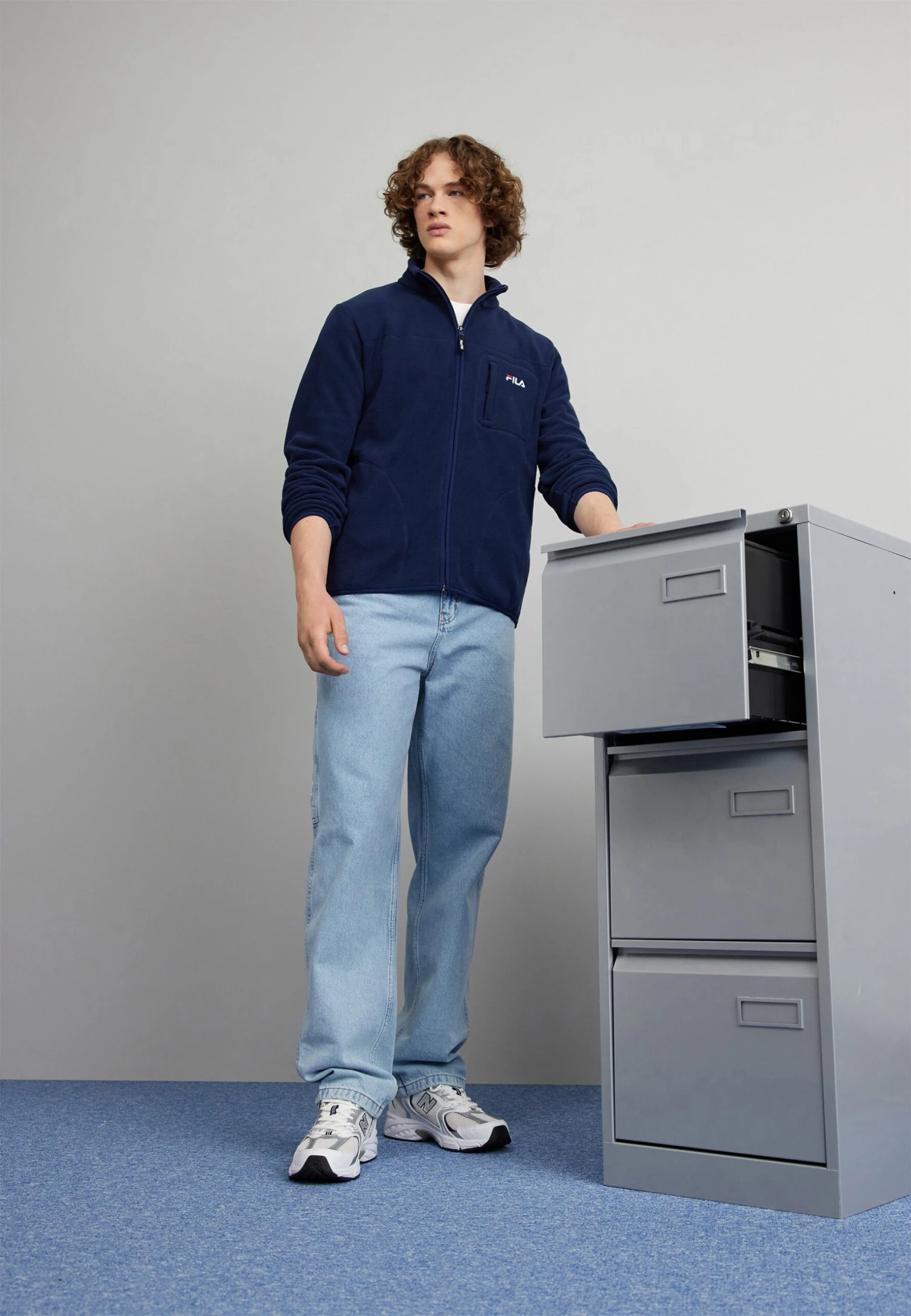 Fila Bleiburg - Fleecejas - Black Iris 2 Fila Bleiburg - Fleecejas - Black Iris - Afbeelding 2