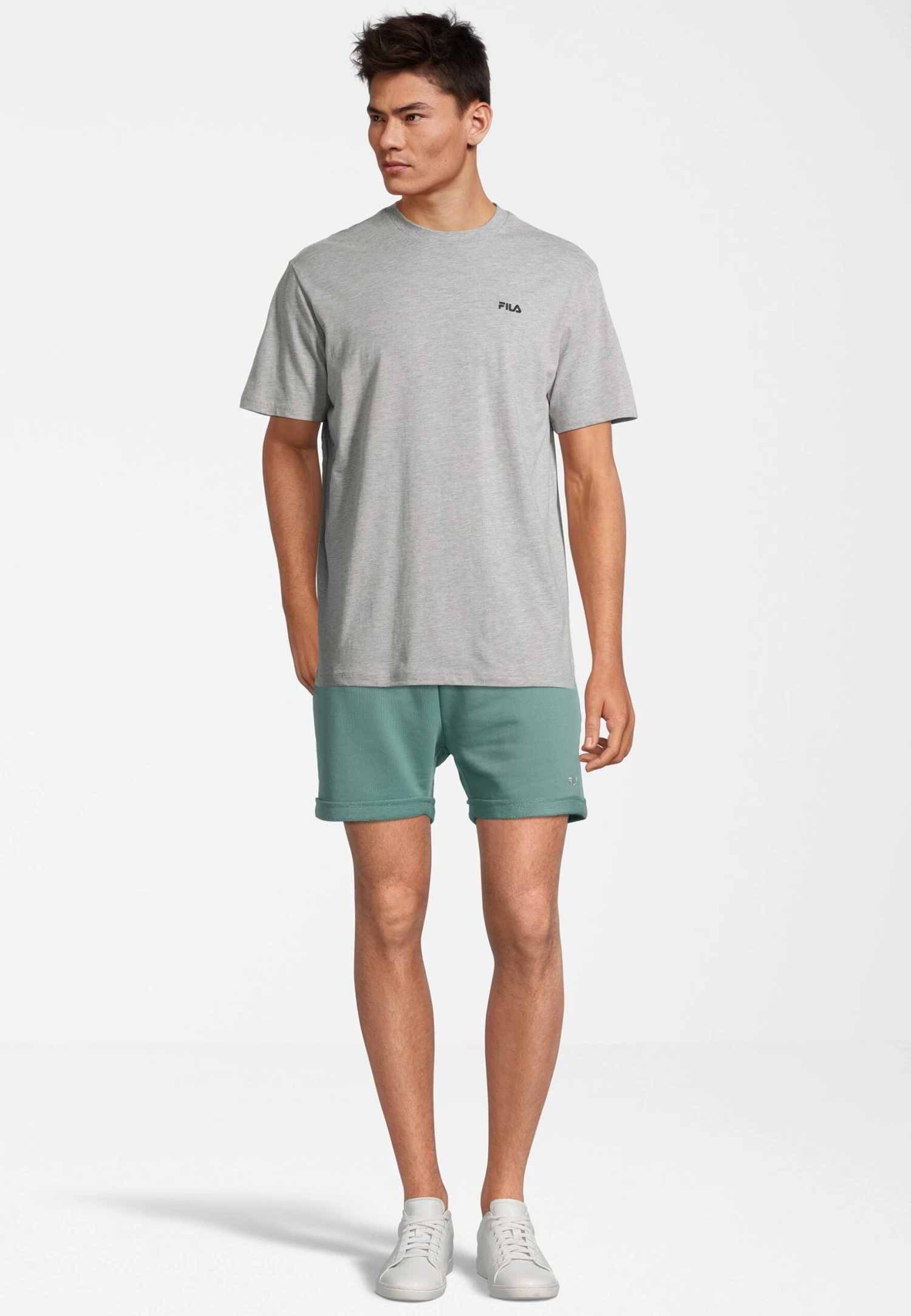 Fila Apparel Berloz- T-Shirt Basic - Light Grey Melange 2 Fila Apparel Berloz- T-Shirt Basic - Light Grey Melange - Afbeelding 2