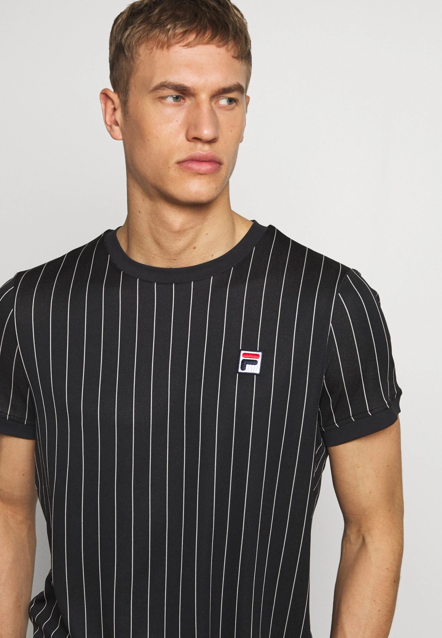 Fila Stripes - T-Shirt Print - Black/White 5 Fila Stripes - T-Shirt Print - Black/White - Afbeelding 5