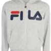 Fila Apparel Balge Classic Logo Zip Hoody - Sweater Met Rits - Light Grey Melange