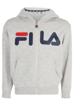 Fila Apparel Balge Classic Logo Zip Hoody - Sweater Met Rits - Light Grey Melange