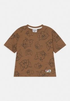 Fila Tver Tee Unisex - T-Shirt Print - Brown