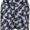 Fila Laudert Aop- Zwemshorts - Medieval Blue Playful Fbox Aop