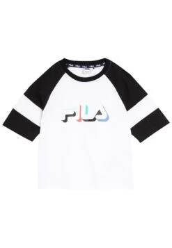 Fila T-Shirt Print - Bright White/Black Beauty