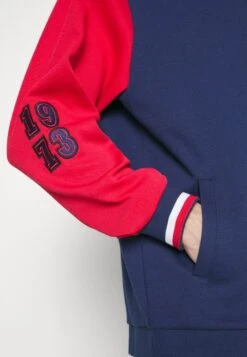Fila Zurow College Jacket - Sweater Met Rits - Medieval Blue/True Red -Fila Verkoopwinkel 86aad345db23476b998a87a94b610026
