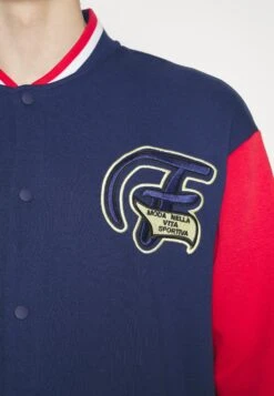 Fila Zurow College Jacket - Sweater Met Rits - Medieval Blue/True Red -Fila Verkoopwinkel 8afa0bac655543f9bd97aeda823fa77c