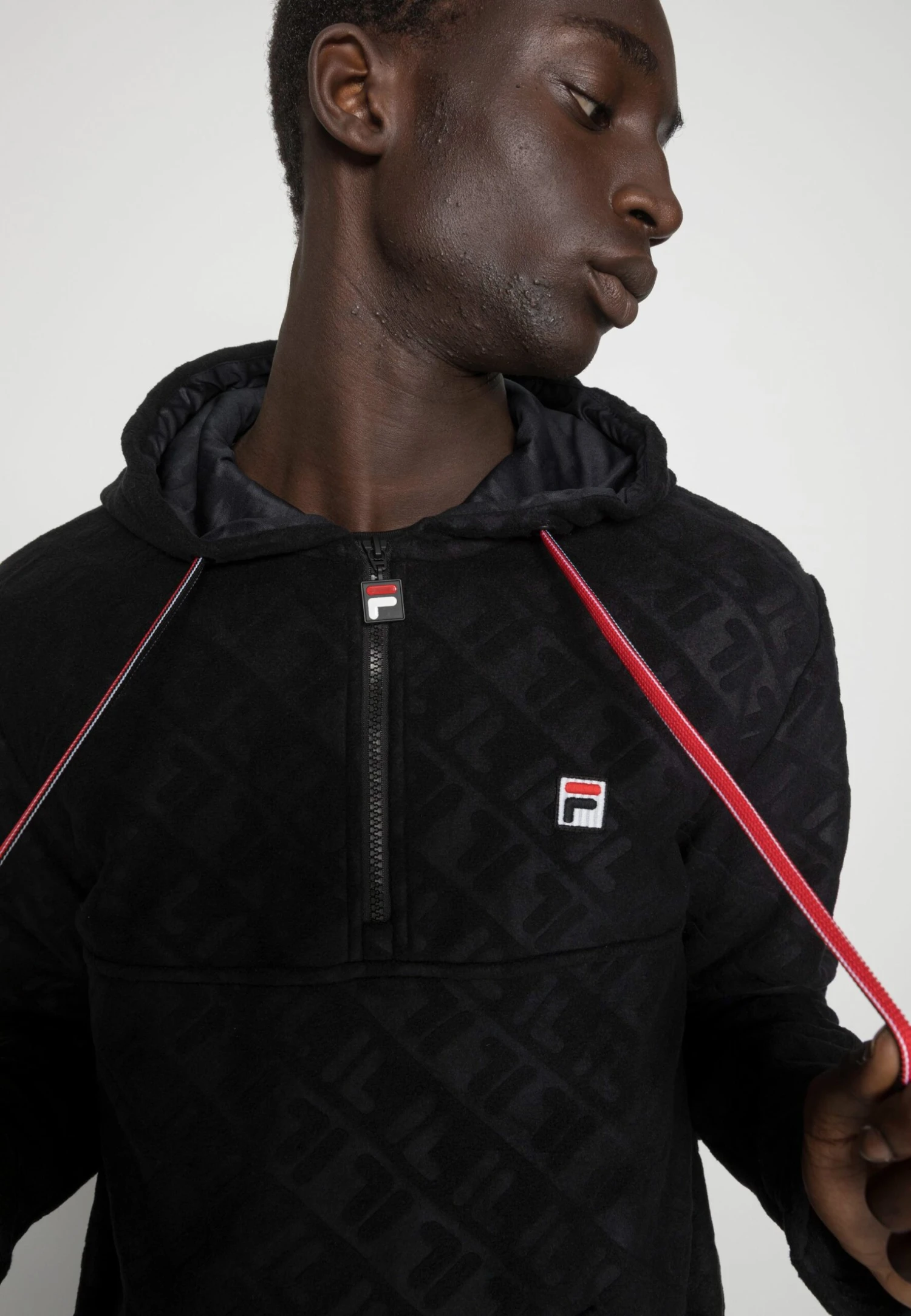 Fila Terah Half Zip Hoody - Hoodie - Black 5 Fila Terah Half Zip Hoody - Hoodie - Black - Afbeelding 5