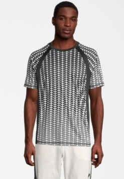 Fila Apparel Radville Raglan - T-Shirt Print - Egret Fade Aop