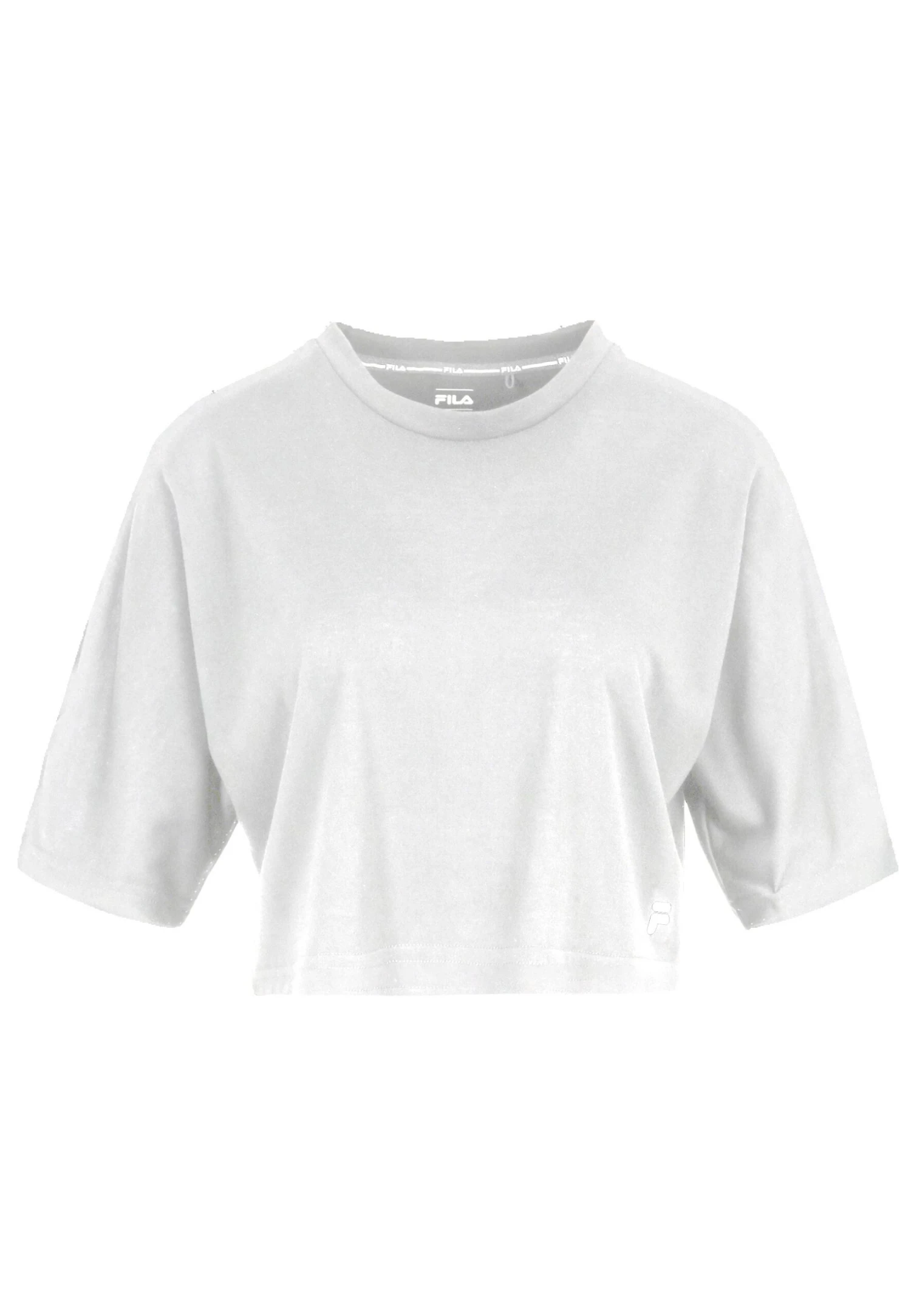 Fila Apparel Recanati Cropped- T-Shirt Basic - Bright White 4 Fila Apparel Recanati Cropped- T-Shirt Basic - Bright White - Afbeelding 4
