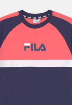 Fila Bamako Tee Dress - Jerseyjurk - Medieval Blue/Coral Paradise/Bright White -Fila Verkoopwinkel 9a5777b2a1324fd29dbdd53afc456f38