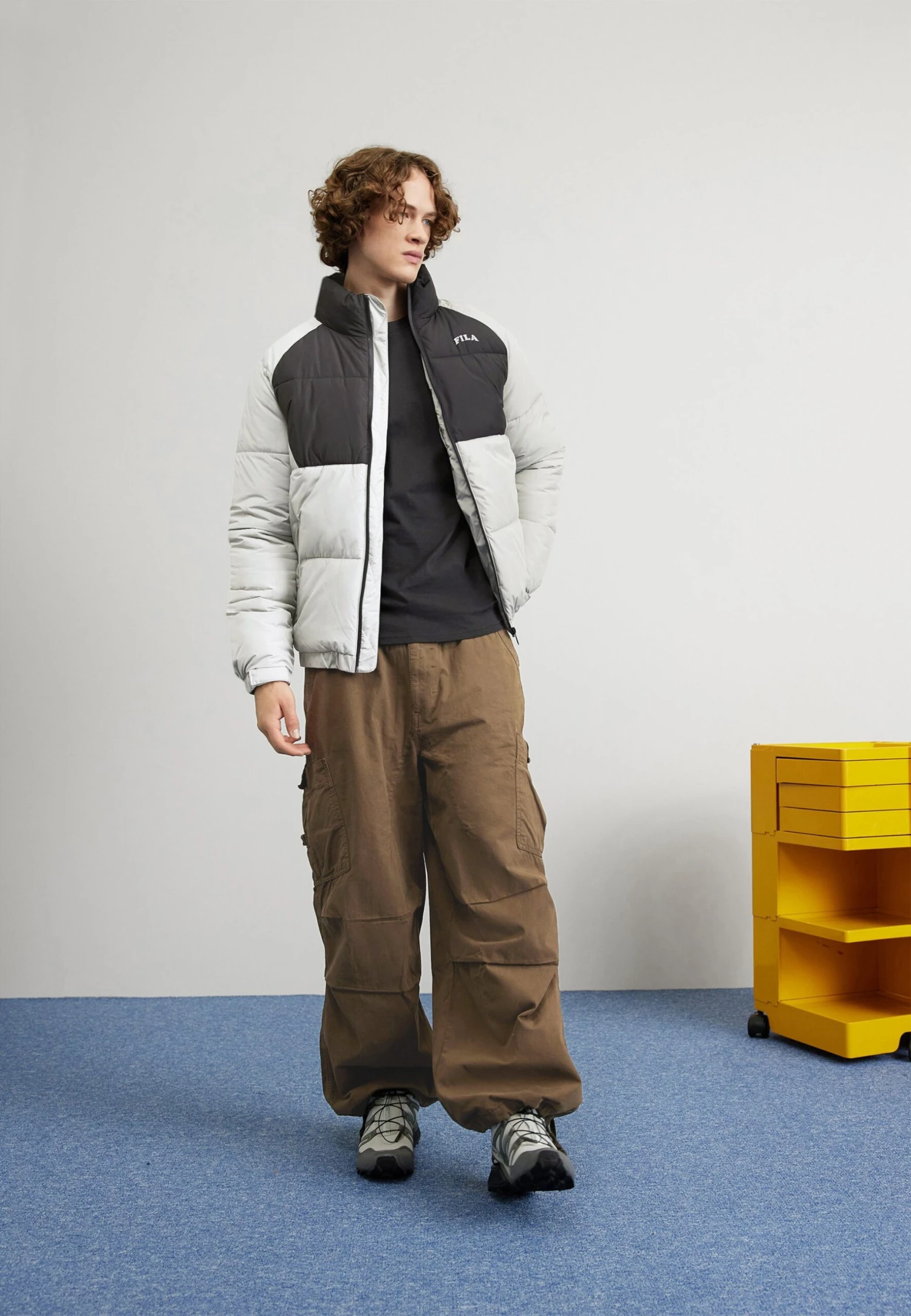 Fila Tarsus - Winterjas - Ultimate Gray - Black 2 Fila Tarsus - Winterjas - Ultimate Gray - Black - Afbeelding 2