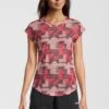 Fila Apparel Riesa - T-Shirt Print - Amaranth React Aop