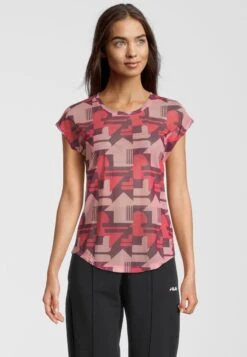 Fila Apparel Riesa - T-Shirt Print - Amaranth React Aop