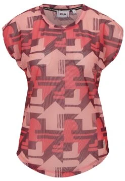 Fila Apparel Riesa - T-Shirt Print - Amaranth React Aop -Fila Verkoopwinkel b38e8f7c08ff4919a386230f84486b96