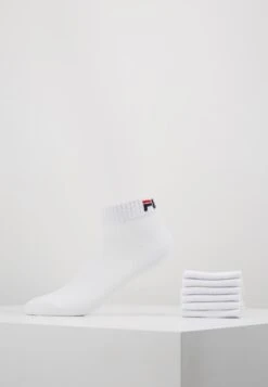 Fila Quarter Plain 6 Pack - Sokken - White
