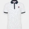 Fila Stripes Björn - Poloshirt - White Alyssum