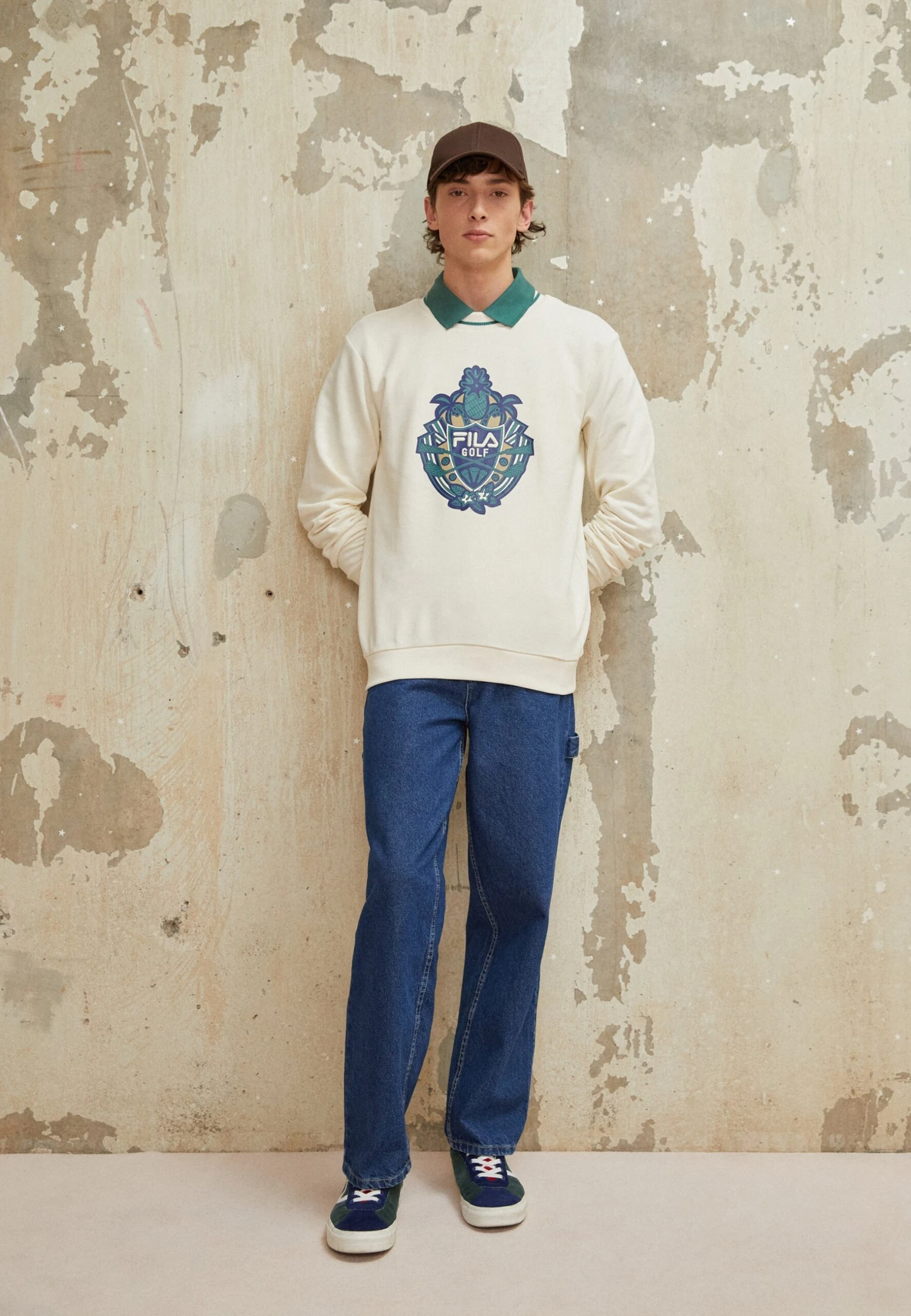 Fila Tostedt Crew - Sweater - Antique White 2 Fila Tostedt Crew - Sweater - Antique White - Afbeelding 2