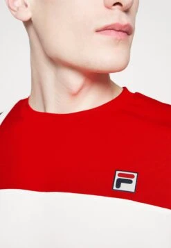 Fila Karl - Sport T-Shirt - White/Red -Fila Verkoopwinkel c80c7891b2b94551a68472a49ced495e
