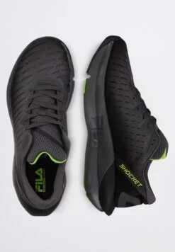 Fila Footwear Shocket Run Em - Stabiliteit Hardloopschoenen - Black Jasmine Green -Fila Verkoopwinkel c990a2a9ca594a698f52e4787f63fe5c