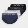 Fila Man Brief 4 Pack - Slip - White/Navy/Jeans Melange/Black