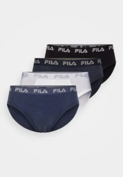 Fila Man Brief 4 Pack - Slip - White/Navy/Jeans Melange/Black