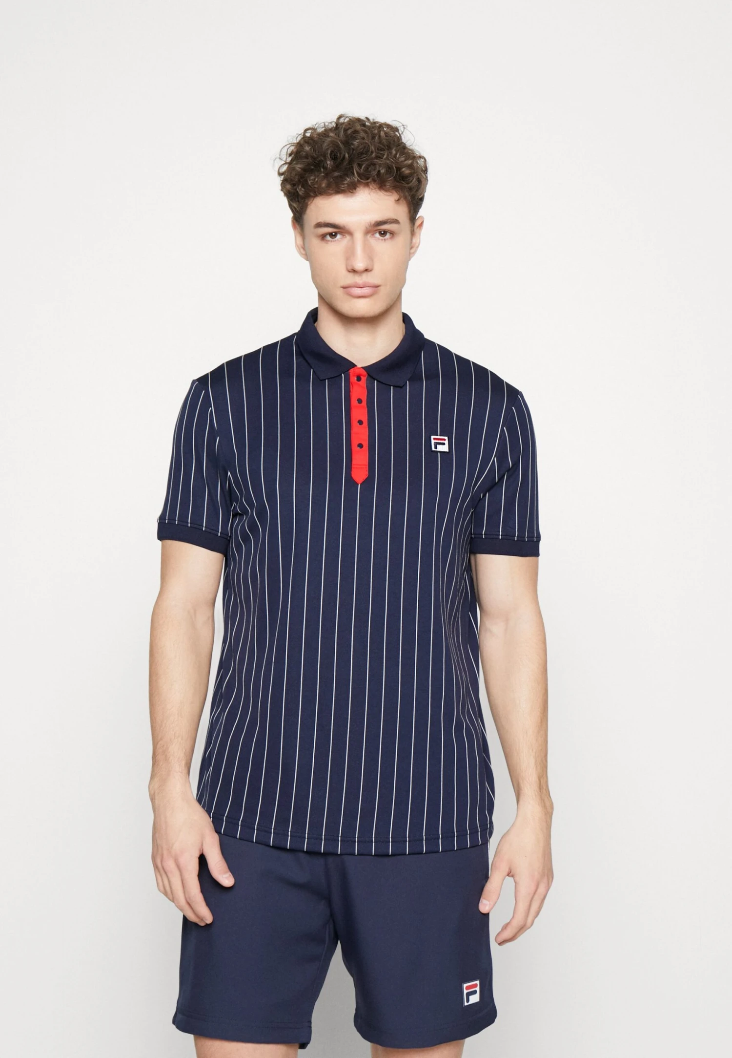 Fila Stripes - Poloshirt - Navy/White 1 Fila Stripes - Poloshirt - Navy/White