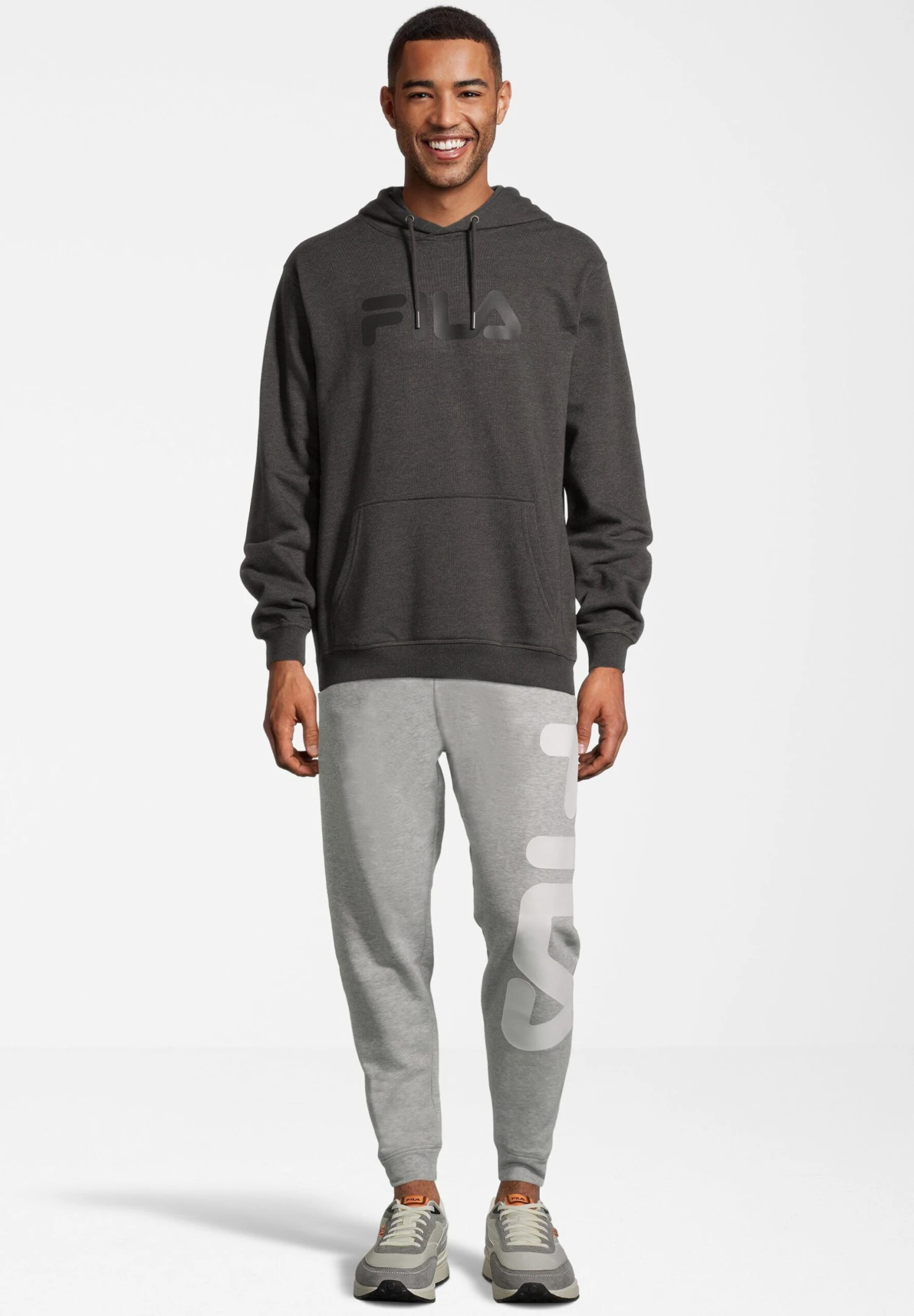 Fila Barumini - Hoodie - Dark Grey Melange 2 Fila Barumini - Hoodie - Dark Grey Melange - Afbeelding 2